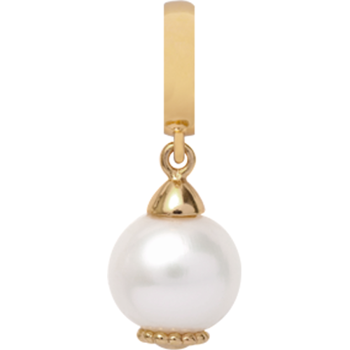 610-G09White, Christina Collect White pearl Dream Vergoldetes Silber Charm